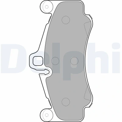 Bild av DELPHI Bromsbeläggssats, skivbroms LP2232 PORSCHE [911]
