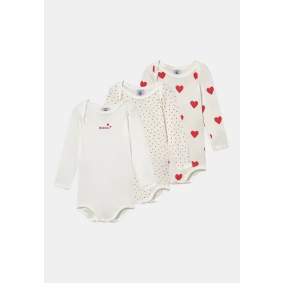 Bild av Petit Bateau Baby flickor långärmad randig kropp (förpackning med 3), Variant 1, 3 månader