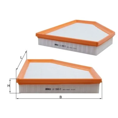 Bild av MAHLE ORIGINAL Luftfilter LX 3985/3 BMW [2, 3, 4, 5, Z4]