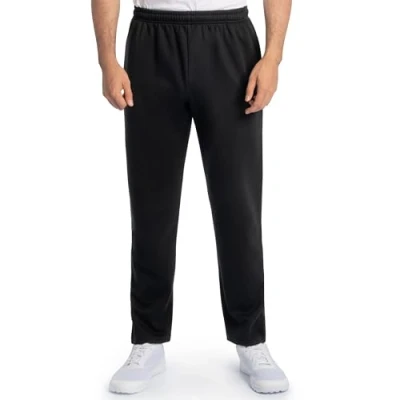 Bild av Fruit of the Loom Eversoft Fleece sweatpants för män, träningsbyxor, svart, XL