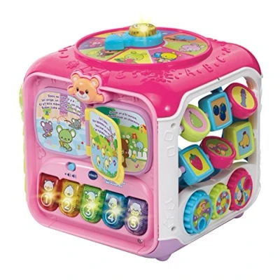 Bild av VTech 183455 Stor kub för upptäckter, rosa, enkel