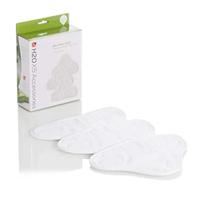 Bild av H2O X5 mikrofiberduk paket uppsättning av 3 högkvalitativa ersättningsdynor för ångrengörare optimera din rengöringskraft med dynor speciellt utformade H20 ångmopp
