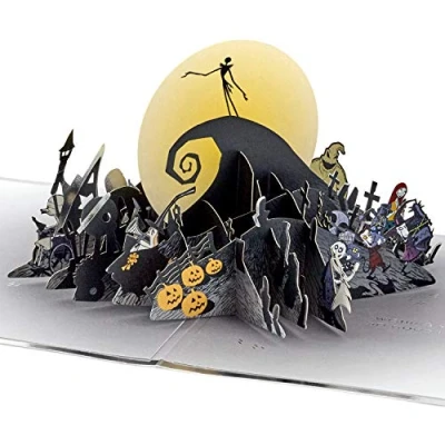 Bild av Hallmark Signature Paper Wonder Nightmare Before Christmas pop up födelsedagskort, julkort (Happy Nightmares)