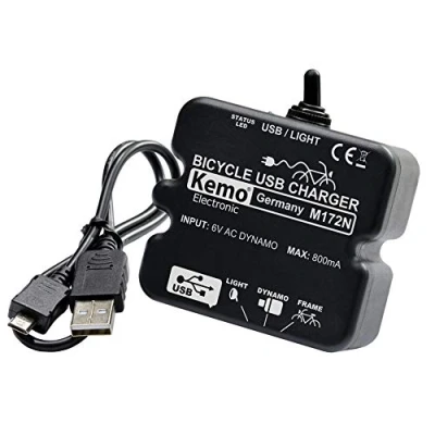 Bild av Kemo M 172N USB Laderegulator til cykel Sort