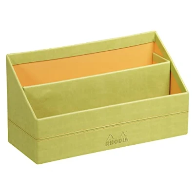 Bild av Rhodia 318846C brevfack (10 x 25 31 cm, konstläder, elegant och praktisk, perfekt för din organisation)1 st, anisgrön