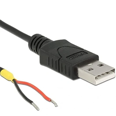 Bild av DeLOCK USB kabel (han) til uisoleret ledning 1.5 m sort