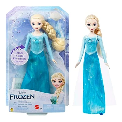Bild av Disney Frost leksaker, sjungande ELSA docka i karakteristiska kläder, sjunga nu ur filmen Frost, presenter till barn, HMG32