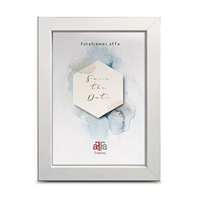 Bild av aFFa frames, Hekla, MDF bildramar, lättskött, rektangulär, med akrylglasfront, vit, 9 x 13 cm