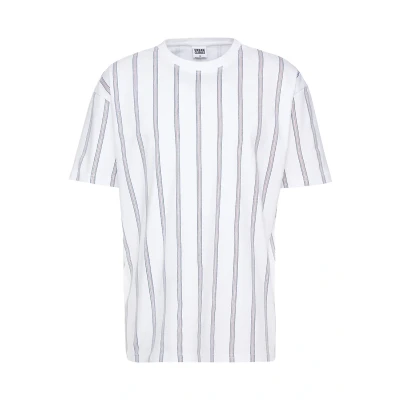 Bild av Urban Classics Heavy Oversized Stripe TEE Tshirt med print, Storlek: Small, White/navy