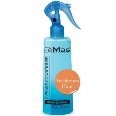 Bild av FemMas Bi fas kollagen Leave In Conditioner Spray 300 ml I 2 fuktspray hårvårdsspray utan sköljning för torrt och sprött hår Anti frizz Detangler hårbehandling