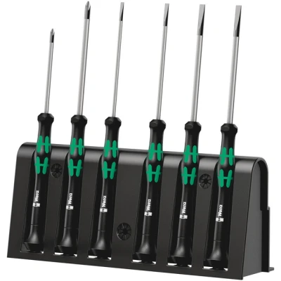 Bild av Wera 2035/6 B Elektroniker Schraubendrehersatz + Rack