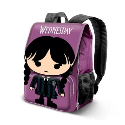 Bild av Wednesday Chibi EXP Expanderbar ryggsäck, Lila, 30 x 45 cm, kapacitet 28 L, En storlek, ryggsäck