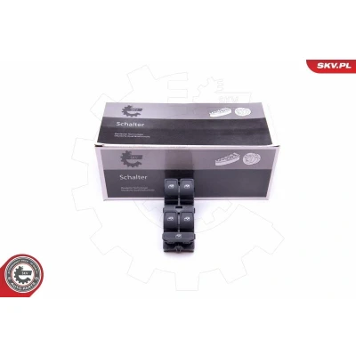 Bild av Brytare, fönsterhiss, Vänster fram, Fordonsdörr, vw, 5G0959857B, 5G0959857BWHS, 5G0959857D, 5G0959857DWHS
