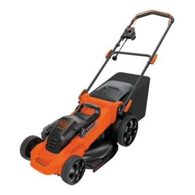 Bild av Black &amp; Decker LM2000 3 i 1 EdgeMax elektrisk gräsklippare, grästrimmer, (2000 W, 48 cm skärbredd, 50 liter gräslåda med 7 olika skärhöjder 38 100 mm)