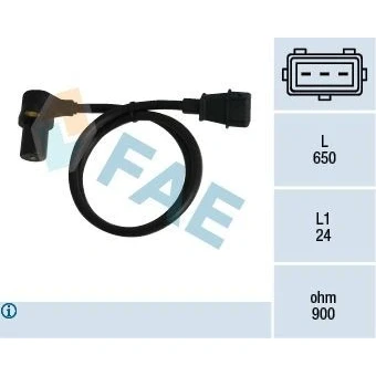 Bild av Varvtalssensor, motorhantering, fiat tempra, tempra s.w., tipo, uno, lancia dedra, dedra sw, delta ii, 1811, 7756924, 7799032, 77990320