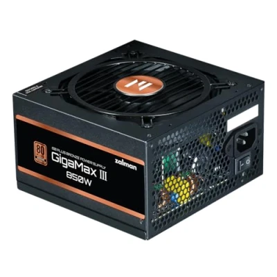 Bild av Zalman GigaMax III ZM850 GV3 Strömförsörjning 850 Watt 120 mm ATX 80 Plus Bronze certificate