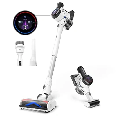 Bild av Tineco Pure ONE S15 PRO Smart batteridammsugare, ZeroTangle Tech, LCD skärm, iLoop sensor för automatisk ströminställning, fristående laddstation, handhållen dammsugare konvertibel, APP