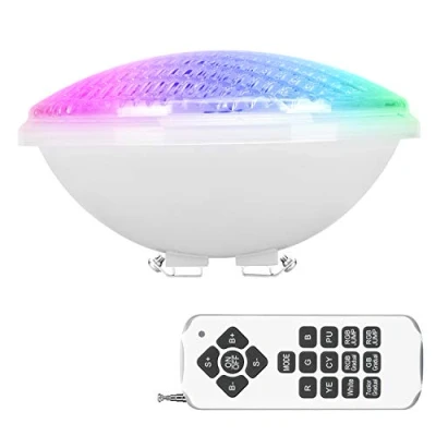 Bild av Kingwei RGBW poolljus 40W LED PAR56 poolbelysning med fjärrkontroll 12V AC DC Vattentät IP68