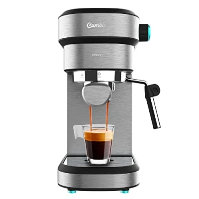 Bild av Cecotec Express Cafelizzia 890 grå Espressos och Cappuccino, 1350 W, termoblocksystem, 20 bar, Auto Mode för 12 kaffe, ångkokare, kapacitet 1,2 l
