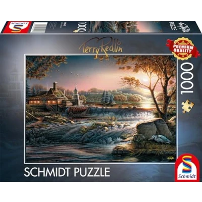Bild av Schmidt Spiele 58545 lampor i vildmarken, Terry Redlin, 1000 bitar pussel, flerfärgad