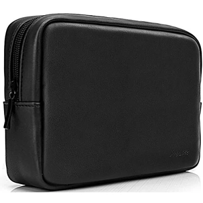 Bild av ProCase Tillbehörsväska organiserare powerbank fodral, elektronik tillbehör reseutrustning organiseringsfodral, kabelhantering hårddisk väska Svart, S, Klassisk
