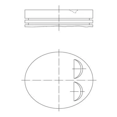 Bild av Kolv MAHLE ORIGINAL 039 PI 00122 000
