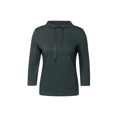 Bild av CECIL tvåfärgad strukturtröja, Slate khaki, XL