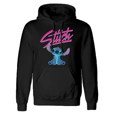 Bild av Henry Tiger Disney LILO AND Stitch Script Luvtröja, Storlek: Large, Black