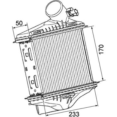 Bild av MAHLE ORIGINAL CI 174 000P Intercooler avec capteur SMART: Fortwo II Coupe, Cabriolet