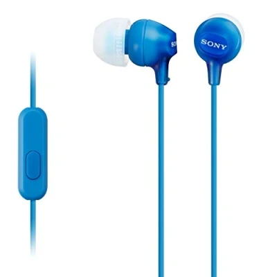 Bild av Sony MDR EX15AP In ear Hörlurar med Smartphonekontroll och Mikrofon Blå