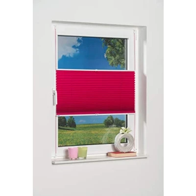 Bild av K home Klemmfix plisségardin, palma fuchsia, 70 x 210 cm ++++ mörkläggning++