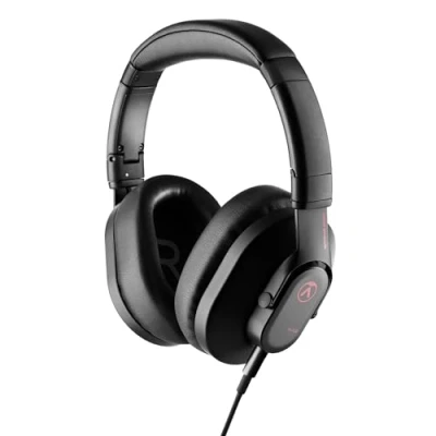 Bild av Austrian Audio Hi X20 over ear hörlurar, professionella hörlurar med kabel (sluten design, X element, öronkuddar av memory foam, vikbar avtagbar kabel, exakt ljud), svart