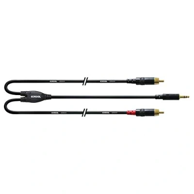 Bild av CORDIAL Y kabel minijack/2 Rca lång 1,5 m