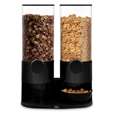 Bild av MikaMax design Cereal dispenser Müsli Designdispenser Spannmålsdispenser Cornflakes Unik 2X 3L