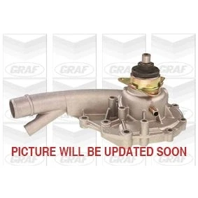 Bild av GRAF PA495 Pompe à eau avec joint d&#039;étanchéite mécanique Fonte pour système dentrainement courroie trapézoïdale nervures MERCEDES BENZ: W124 Berline