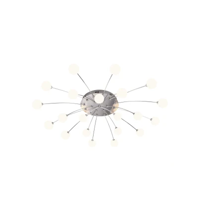 Bild av Trio Lighting LED taklampa Bullet, 21 ljuspunkter, nickel/vit