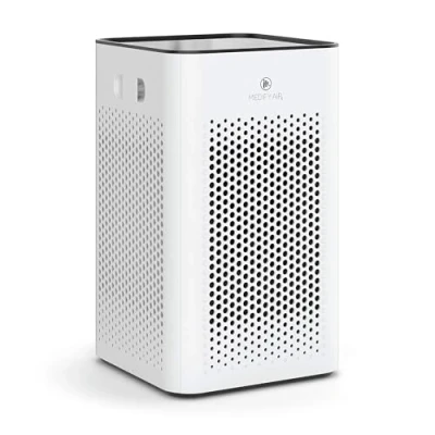 Bild av Medify MA 25 luftrenare med H13 True HEPA filter 46 m² skydd Filtrerar allergener, rök, damm, lukt, pollen, djurhår tyst avlägsnar 99,9 % partiklar upp till 0,1 mikron vit, 1 st.