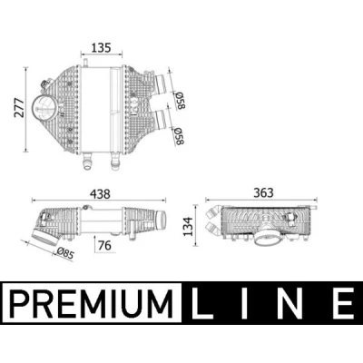 Bild av Laddluftkylare MAHLE CI 618 000P