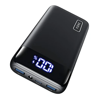 Bild av INIU Powerbank, kompakt LED display 20000 mAh extern batteri med dubbla 3A utgångar och USB C ingång, powerbank för mobiltelefon iPhone 11 X 8 Samsung S10 Huawei P20 Xiaomi Oppo Nexus iPad surfplatta