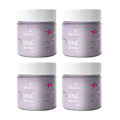 Bild av 4 x La Riche Directions semi permanent hårfärg 100 ml badkar vit toner
