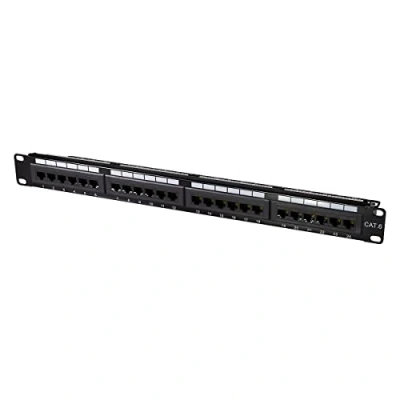 Bild av LogiLink Professional PrimeLine Cat.6 (250 MHz) Patchpanel distributionsfält, 19 tum, UTP (oskärmad) 24 port (RJ45)