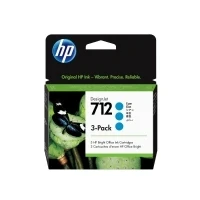 Bild av HP 712 / 3ED77A 3 Pack Cyan Ink Bläckpatron Blå