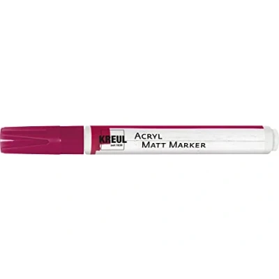 Bild av Kreul 46235 akryl matt märkpenna medium, med rund spets ca 2 4 mm, magenta, matta, vattenbaserad akrylfärg, för filigran accenter
