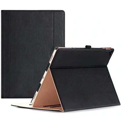 Bild av ProCase för iPad Pro 12,9 tum 2017/2015 gammalt modellfodral premium PU läder folio fodral skydd, (1:a/andra generationen) svart