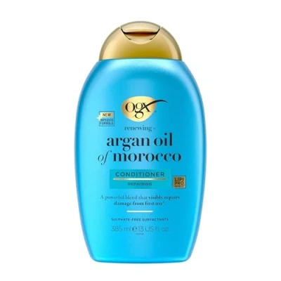 Bild av OGX Argan Oil of Morocco Conditioner (385 ml), regenererande hårbalsam reparerar hårskador synligt redan efter den första användningen, hårvård balsam med arganolja för skadat hår