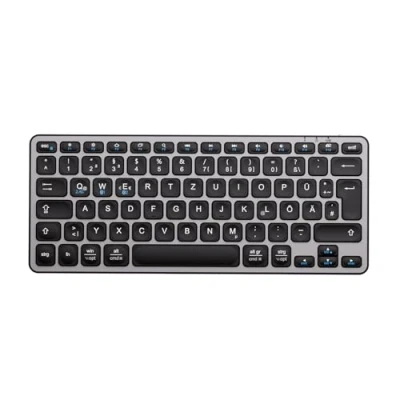 Bild av iClever Bluetooth tangentbord, Mac tangentbord trådlöst, tysk QWERTZ layout, uppladdningsbar, växla mellan 3 enheter med Multi Device trådlöst för MacBook Pro/Air, iMac