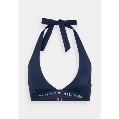 Bild av Tommy Hilfiger Original Halter Bikiniöverdel, Storlek: 34, Dark night navy