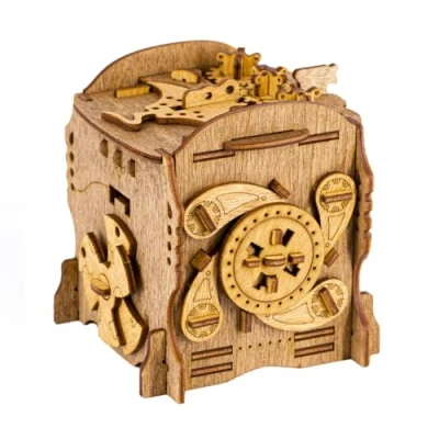 Bild av iDventure Cluebox Captain&#039;s Nemo Nautilus escape Room spel knipigt 3D pusselbox träpusselpussel unika pusselspel box för vuxna och pussellåda barn