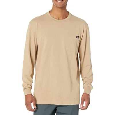 Bild av Dickies herrmodell, stor, lång, långärmad och med rund hals i kraftigt material, Ökensand, M