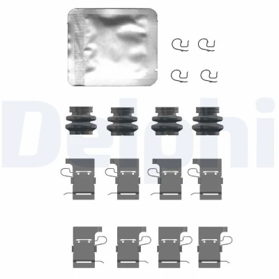 Bild av DELPHI LX0732 Kit d&#039;accessoires, plaquette de frein à disque